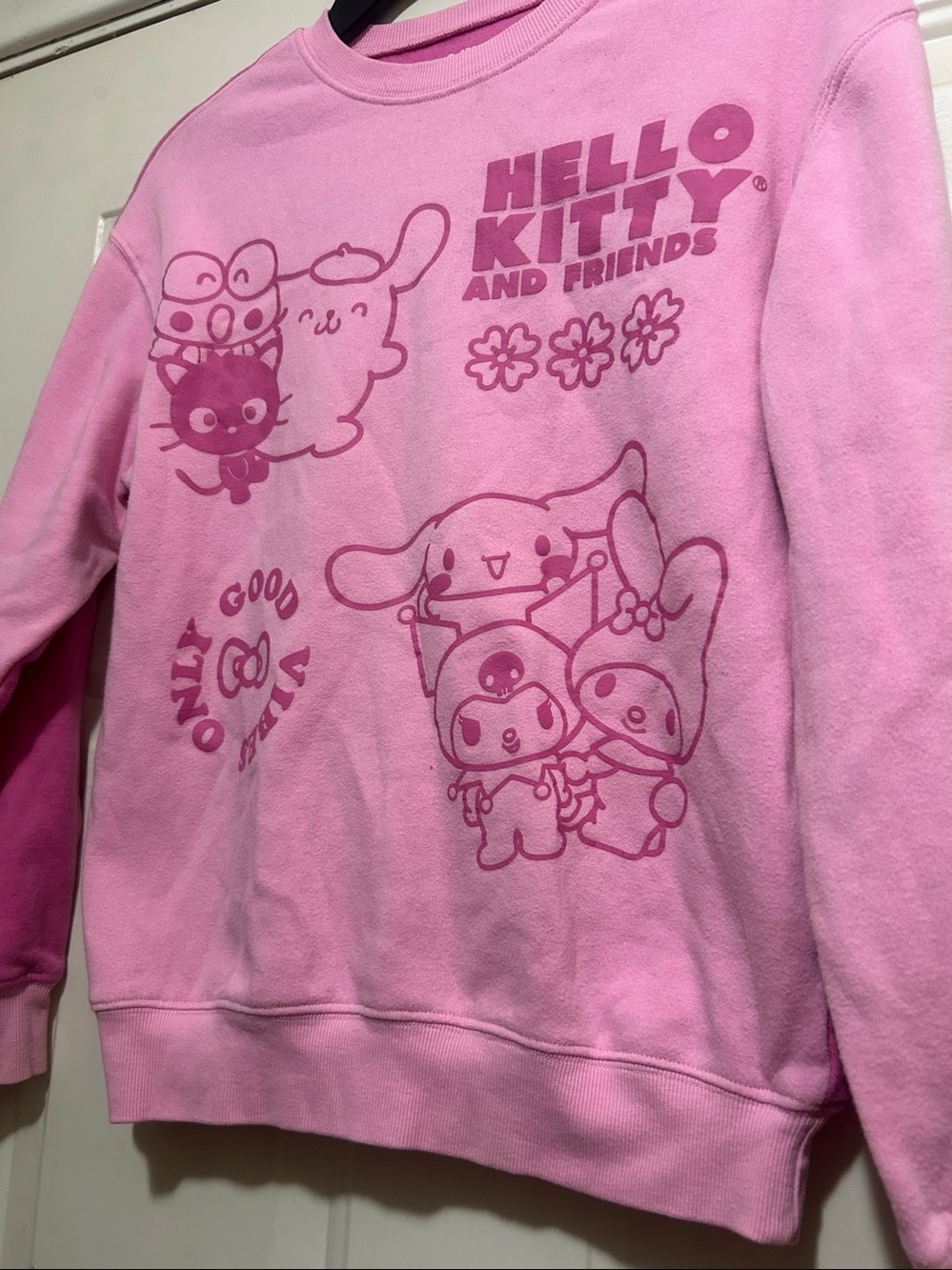 Sanrio Pink Hello Kitty & Friends Hybrid Graphic Sweatshirt